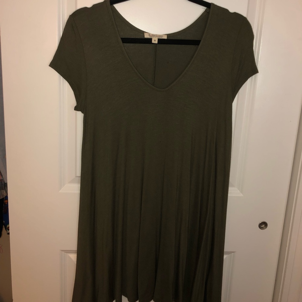 Olive green dress